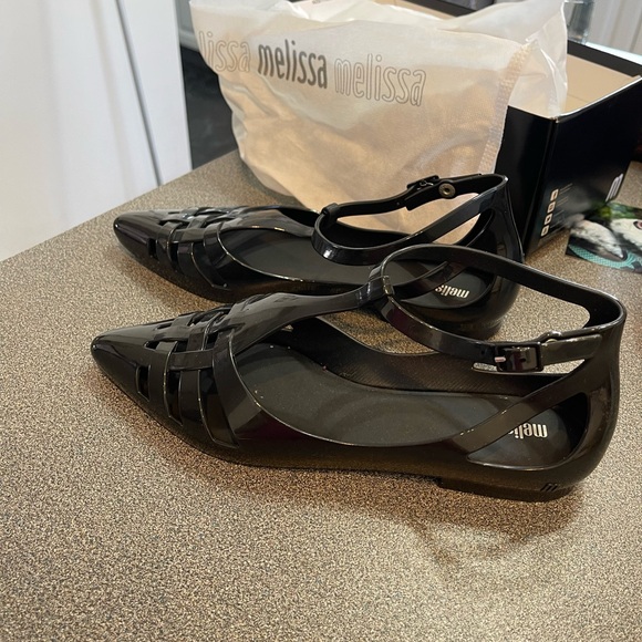 Melissa Jelly pointed toe shoes in black - Picture 4 of 4